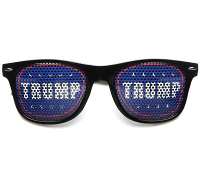 China Hot Sale 2020 Donald Trump Flag Election Trump Glasses Rivet Eyeglasses USA America PC Sale B1682 for sale