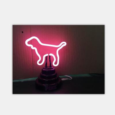 China Wholesale custom handmade dog plastic pink factory price china neon tube and neon lamp for sale