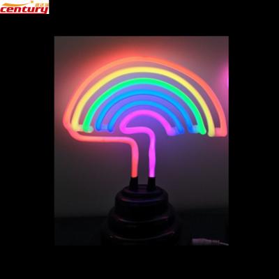 China Custom Factory Price Rainbow Battery Cchina Neon USB or Desk Lamp for sale