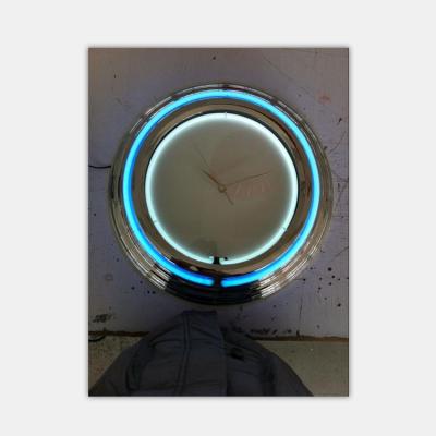 China Factory price antique wholesale custom empty face advertising china style neon clock for sale