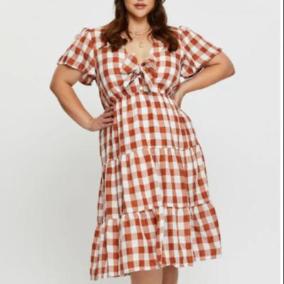 China Viable Summer Casual Plus Size Women Dresses 4xl 5xl 6xl 7xl Maxi Oversized Dress for sale