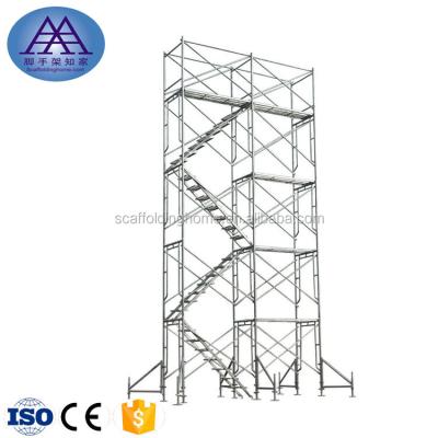 China For indoor or outdoor high stability mobile building construction tower scaffolding, frame type ladder scaffolding for sale