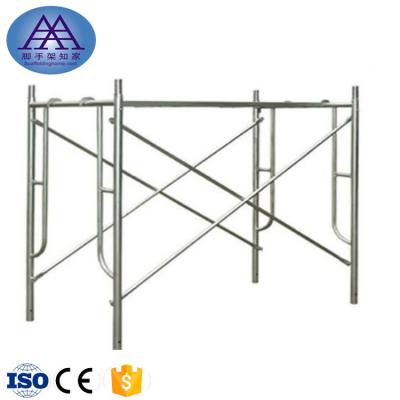 China 2.6mm Thickness Traditional Powder Coated Q235 Steel Mason H Frame Scaffolding Frame For Building Construction for sale