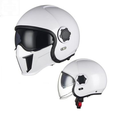 China Special-shaped helmet Harley Motorbike scorpion combination helmet men and women retro motorcycle protector half helmet for sale