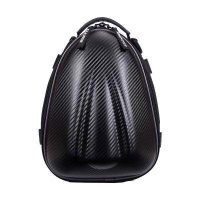 China Wholesale Waterproof Bag Waterproof Hard Shell Tail Bag Rear Seat Motorcycle Carbon Fiber Single Backpack for sale