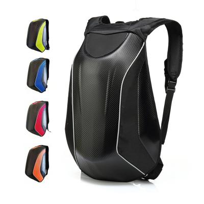 China New Hard Shell Waterproof Bag Anti Theft Motorcycle Riding Backpacks for sale