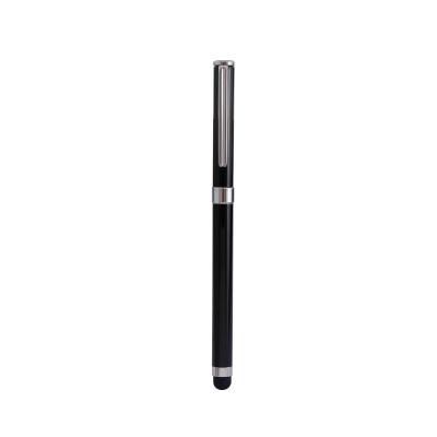 China Free Sample High Quality Promotional Black Metal Thin Tip Pen Touch Stylus Pen for Government Styles for sale