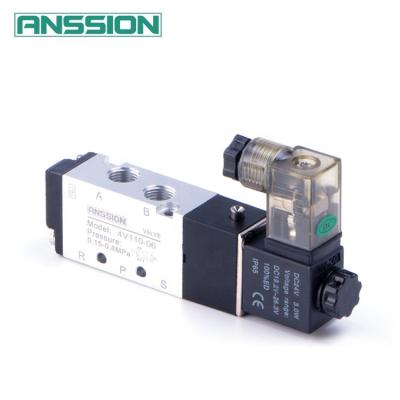 China Airtac factory standard 4V110-M5, 4V110-06 air valve pneumatic directional control for sale