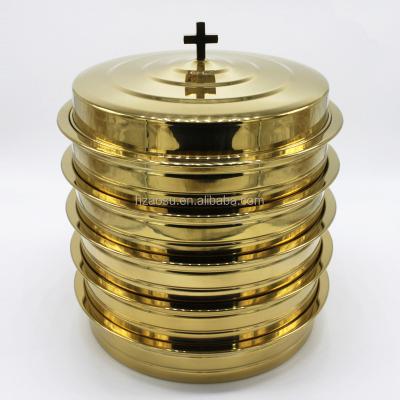 China Durable Brass Finish Stainless Steel Communion Wares for sale