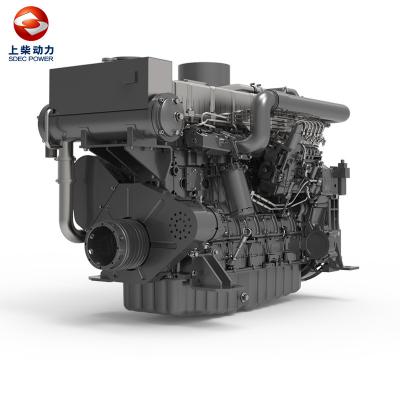 China Shanghai Diesel Engine 12E Series Luxury Diesel Engine For Marine 300 - 400 for sale