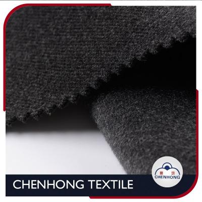 China New arrival ttr smooth/fashion twill brushed fabric/factory price velvet PVE brushed fabric for winter coat for sale