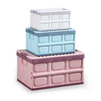 China Viable Wholesale Stackable Collapsible Box Plastic Storage Boxes for sale