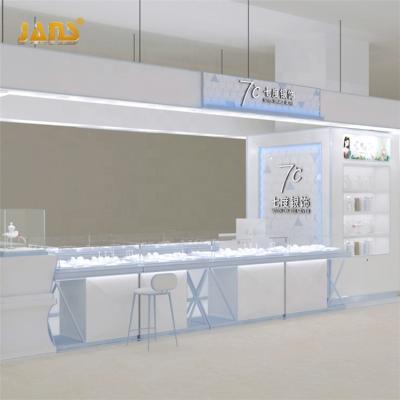 China Jade Shop Glass Display Showcase Jewelery Shop Jewelry Watch Silverware Counter Design Jewelry Display Cases for sale