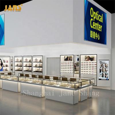 China Jewelry Store Wooden Eyewear Shop Furniture Optical Design With Display Counter for sale