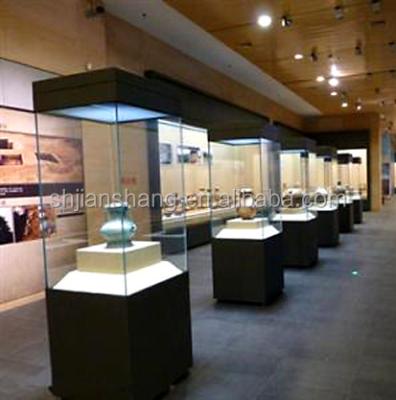 China Interactive Modern Museum Displays Showcase Cultural Relics Exhibition Shelves for sale