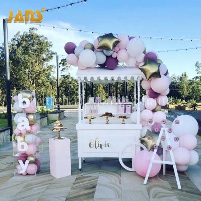 China Modern Antique Birthday Party Display Cotton Candy Cart Mini Wood Ice Cream Candy Food Carts For Sale for sale