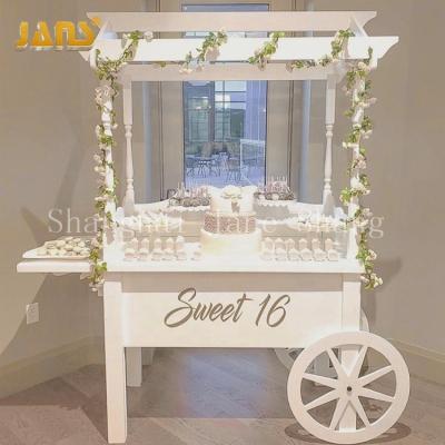 China Wedding Party Decoration Candy Display Carriage Modern Antique Wood for sale