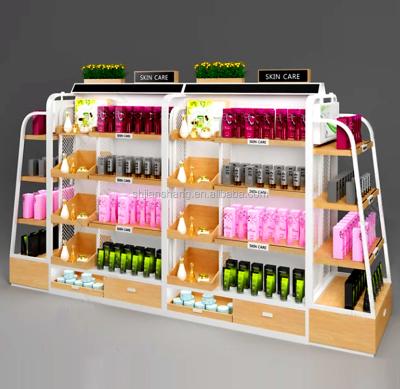 China Display storage the modern environmental protection shelf can be designed free of charge, which is used to display leather bags and cosmetics for sale