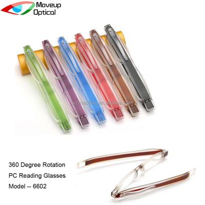 China Hot Sale Wholesale Retractable 360 ​​Degree Rotation Reading Glasses for sale