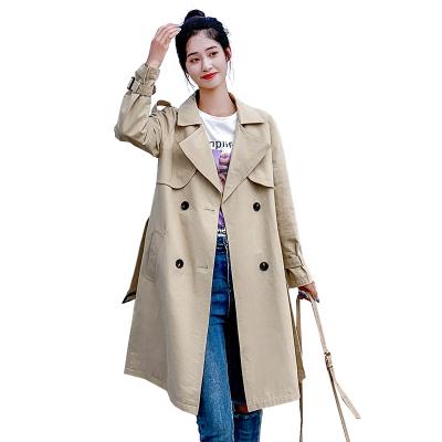 China 2021 Breathable Fashion Solid Color High Quality Women Trench Coat for sale