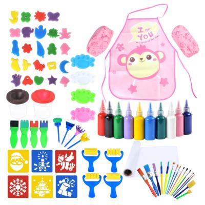 China Global Eco-Friendly Mega Kids Early Learning DIY Painting Tools With Roll Paper for sale