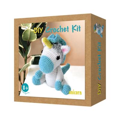 China Global Eco Friendly Unicorn Amigurumi Knit and Crochet Educational Toy for sale