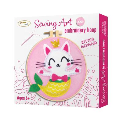 China 2021 Global Stitch Circle Ring Cross Stitch Hot Sale Sewing Kitten Mermaid Toy (Small) for sale