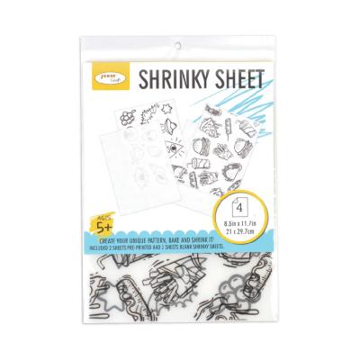 China Global DIY Printed Plastic Shrink Sheets for sale