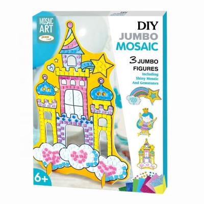 China Hot Selling DIY Huge Toy EVA Mosaic Castle Educational Art 3 in 1 33*4*45cm for sale