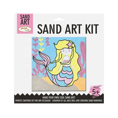 China New Children's Paper Toy Mermaid Sand Art Kit for sale