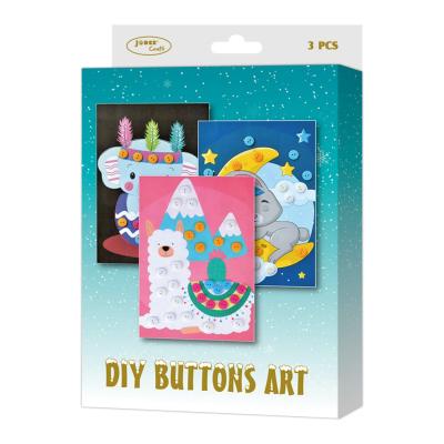 China 2021 Hot Selling Educational DIY Button Coloring Art Toy 16*3*25cm for sale