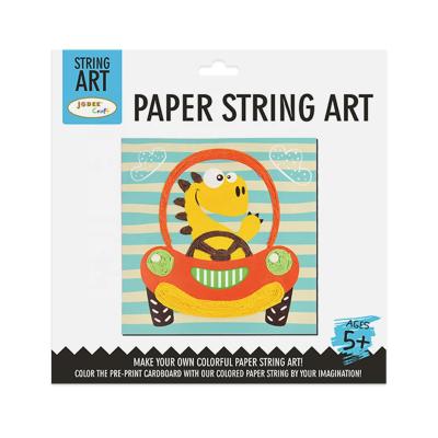 China Cute Dinosaur DIY String Coloring Paper Paper Art for sale