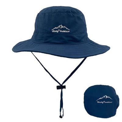 China High Quality Image Polyester Sunproof Pure Color Outdoor Fisherman Hat Bucket Hat With Pocket for sale