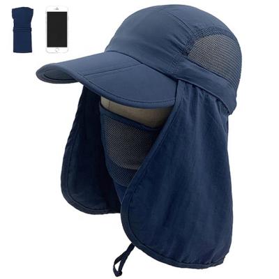 China Image Manufacturer Outdoor Foldable Polyester Hunting Hat Sun UV Hats With Face And Neck Cover Protection for sale