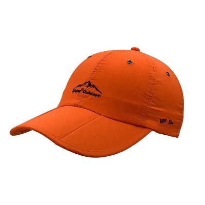 China Outdoor Sports Hats Foldable Hats Sale 6 Panels Summer Waterproof Warm Quick-drying Working Fishing Hat Breathable Baseball Cap for sale