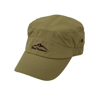 China High Quality Color Outdoor Waterproof Flat Top Anti-UV Pure Flat Image Hard Core Hat Ripstop Hat Dad Military Hat for sale