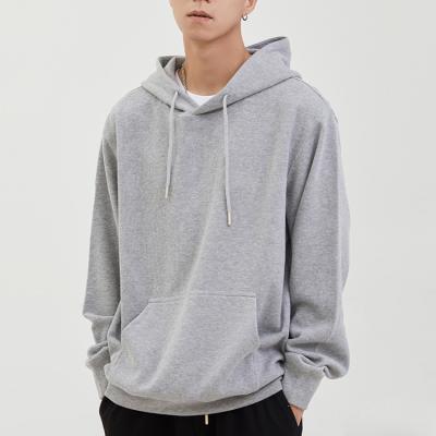 China High quality custom wholesale men's solid color hoodies Anti-wrinkle logo cotton empty hoodie pullover for sale