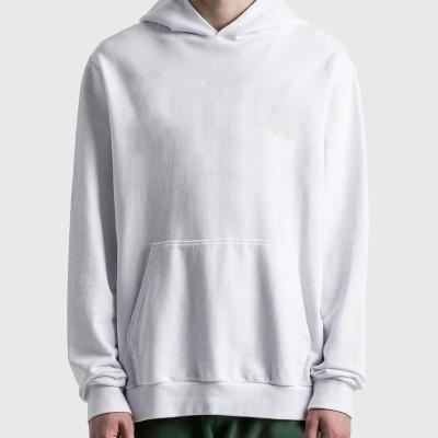 China anti-wrinkle huili factory new style custom high quality hoodies regular fit 100% cotton men white pullover hoodie for sale