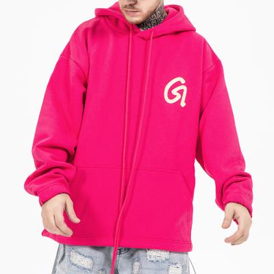 China Anti-wrinkle OEM factory custom logo heavy hoodie letter printed oversized men fleece mens winter hoodies for sale