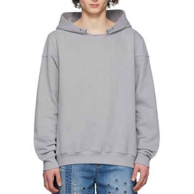 China Cheap new trend factory huili Anti-wrinkle gray custom oversized fashion men's hoodies for sale