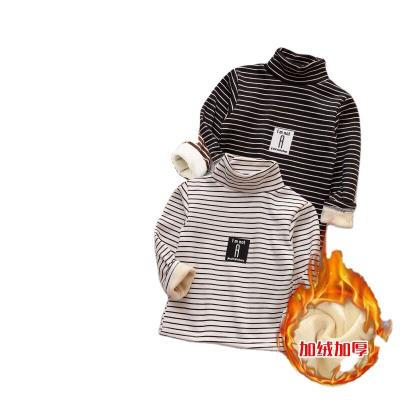 China Baby Boy Breathable Breathable Girl Autumn Winter Coat Children Outerwear Thermal Underwear Fleece Baring Bottoming Super Warm Shirt for sale