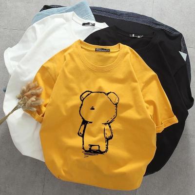 China 2021 New Summer Children's Clothing Short Sleeve Breathable T-shirts Children's Loose Cartoon Tops Children's Pump Shirts for sale