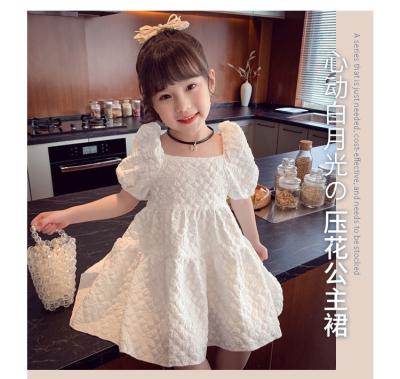 China 2021 Summer New Children's Washable Girls' Dress Little Girl Breathable Skirt Korean Style Fashion Washable Princess Dress Internet Celebrity for sale