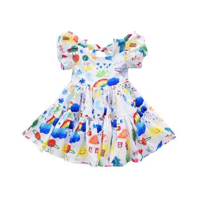 China 2020 Summer New Summer Internet Celebrity Girls Dress Baby Washable Fashion Soft Chiffon Dress for sale