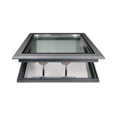 China Magnetic Screen Modern Design Rain Proof Top Level Broken Aluminum Skylight With Motor And Exteriors for sale