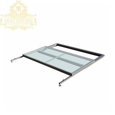 China Magnetic Screen Modern Design Best Price Hurricane Resistant Top Level Automatic Aluminum Sliding Skylight With Heat Insulation Tinted Glass for sale