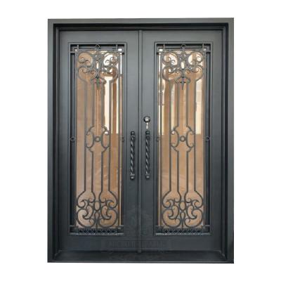 China High Quality Wrought Iron Anti Theft Front Security Doors Good Price Near Me for sale