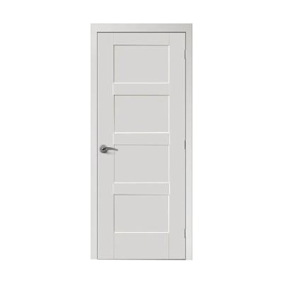 China Sound insulation Foshan factory price white color wooden flip interior door for bedroom for sale