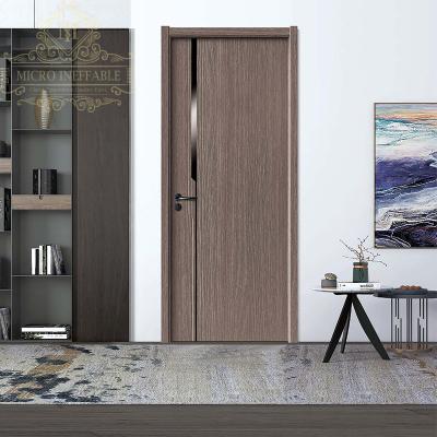 China Sound Insulation Factory Price New Design Interior MDF Wooden Door For USA Market for sale