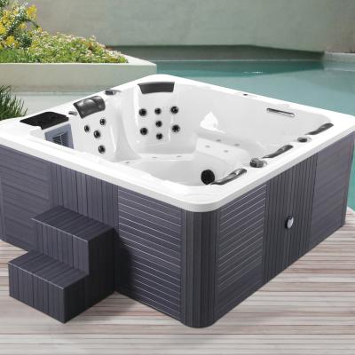 China Hot Sale Hot Tub Modern USA Rectangular Bath Spa Outdoor Luxury Acrylic for sale